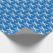 Scotland Wrapping Paper, Scottish Flag patriotic Geschenkpapier (Ecke)