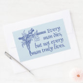 Scotland Zitat, Sir William Wallace, Thistle Rechteckiger Aufkleber (Umschlag)