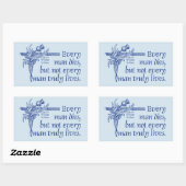 Scotland Zitat, Sir William Wallace, Thistle Rechteckiger Aufkleber (Blatt)