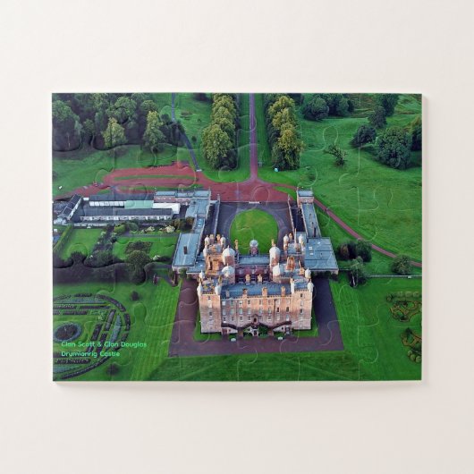 Scotland's Drumlanrig Castle Scott & Douglas Clans Puzzle (Horizontal)