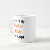 scots-irish heritage coffee mug kaffeetasse (Vorderseite Links)