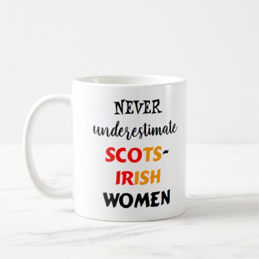 scots-irish women  coffee mug kaffeetasse (Links)