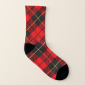Scots Style Clan Wallace Tartan Plaid Socken (Rechts - Außen)