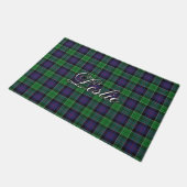 Scots Vista Clan Leslie Jagd Tartan Plaid Fußmatte (Schrägansicht)
