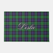 Scots Vista Clan Leslie Jagd Tartan Plaid Fußmatte (Vorderseite)