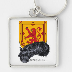 Scots Wha Hae - Scottie & Lion Rampant Schlüsselanhänger