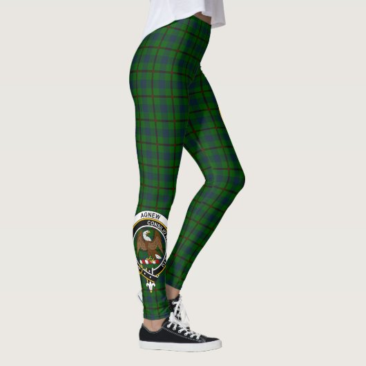 Scotstee Clan Agnew Junting Wappen Tartan Women Leggings (Rechts)