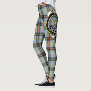 Scotstee Clan Bell Crest Tartan Damenleggings Leggings