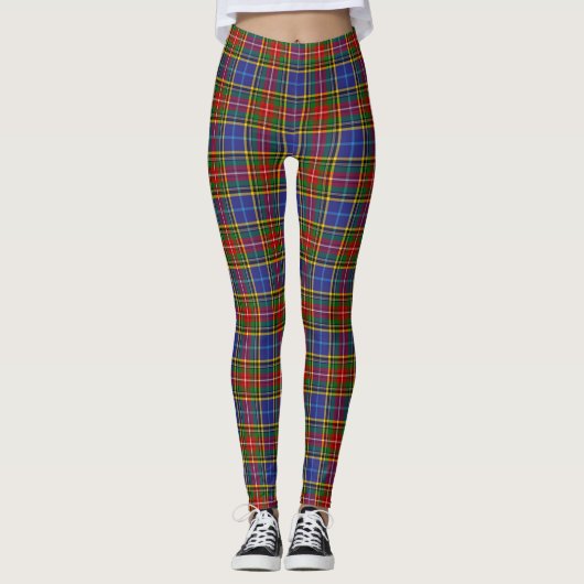 Scotstee Clan Bethune Tartan Leggings (Vorderseite)