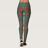 Scotstee Clan Bisset Pattern Tartan Frauen Legging Leggings (Rückseite)