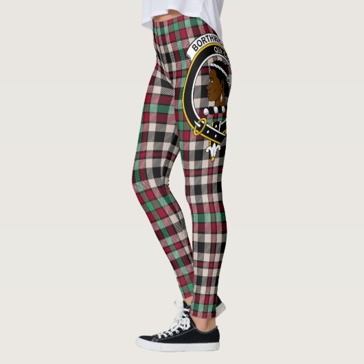 Scotstee Clan Borthwick Ancient Wappen Tartan Wome Leggings (Links)