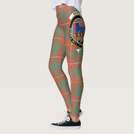 Scotstee Clan Bruce Ancient Wappen Tartan Women Leggings