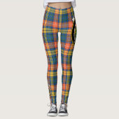 Scotstee Clan Buchanan Ancient Wappen Tartan Women Leggings (Vorderseite)