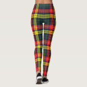 Scotstee Clan Buchanan Modern Tartan Women Legging Leggings (Rückseite)