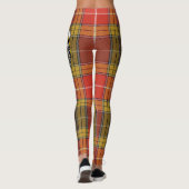 Scotstee Clan Buchanan Old Set Weathered Wappen Ta Leggings (Rückseite)