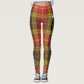 Scotstee Clan Buchanan Old Set Weathered Wappen Ta Leggings (Vorderseite)