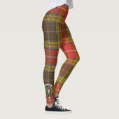 Scotstee Clan Buchanan Old Set Weathered Wappen Ta Leggings (Rechts)