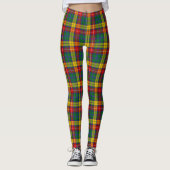 Scotstee Clan Buchanan Tartan Frauen Leggings (Vorderseite)