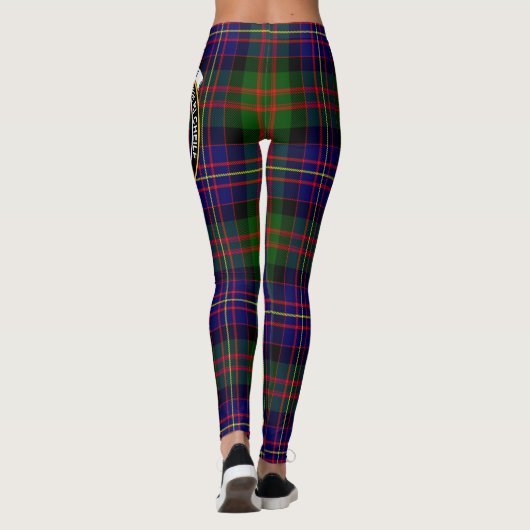 Scotstee Clan Cameron von Erracht Modernem Wappen Leggings (Rückseite)