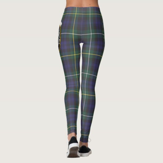Scotstee Clan Campbell Argyll Modern Wappen Tartan Leggings (Rückseite)