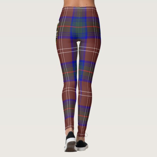 Scotstee Clan Chisholm Jagd Modernes Wappen Tartan Leggings (Rückseite)