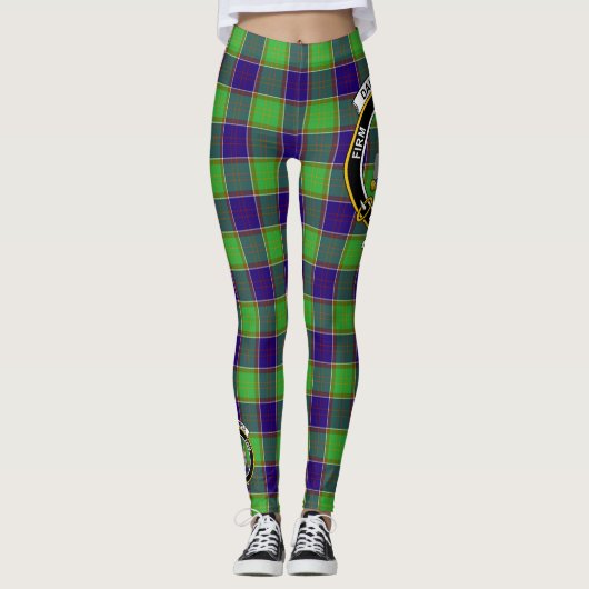 Scotstee Clan Dalrymple Wappen Tartan Women Leggin Leggings (Vorderseite)