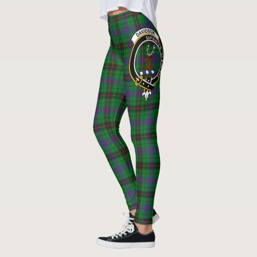 Scotstee Clan Davidson Modern Wappen Tartan Women Leggings (Links)