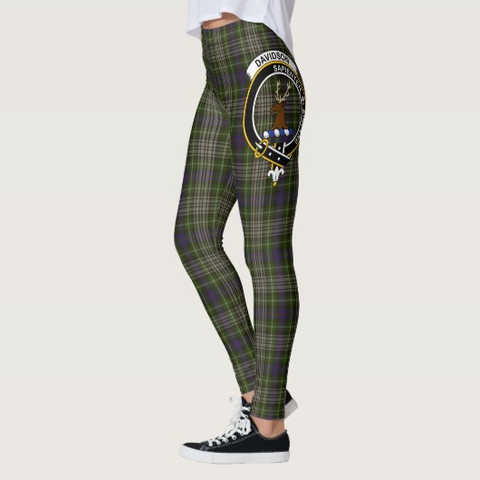 Scotstee Clan Davidson Tulloch Dress Wappen Tartan Leggings (Links)