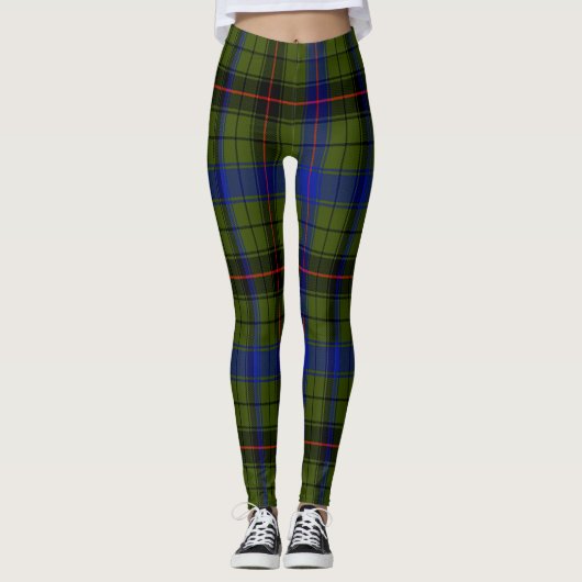 Scotstee Clan Dawson Tartan Frauen Leggings (Vorderseite)