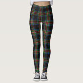 Scotstee Clan Denniston Tartan Frauen Leggings (Vorderseite)