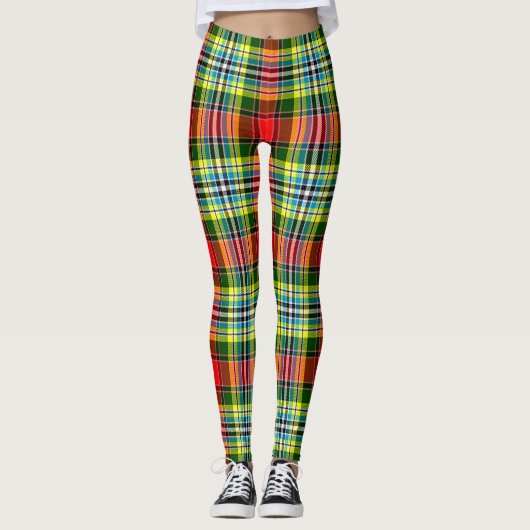 Scotstee Clan Dundee Tartan Frauen Leggings (Vorderseite)