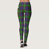 Scotstee Clan Durie Wappen Tartan Frauen Leggings (Rückseite)