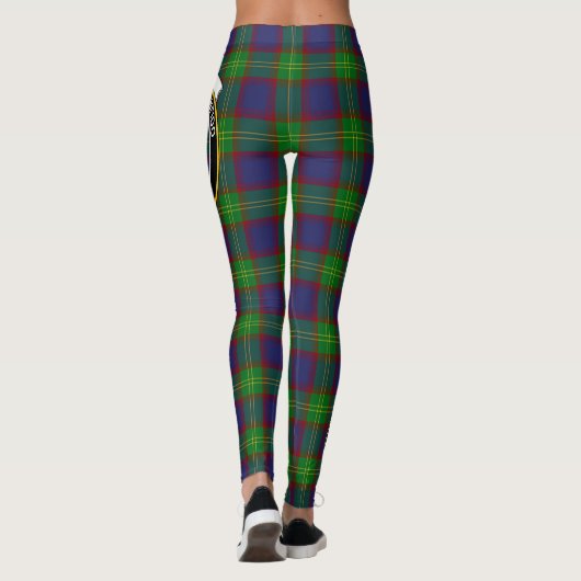 Scotstee Clan Durie Wappen Tartan Frauen Leggings (Rückseite)