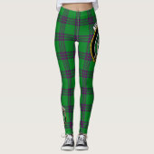Scotstee Clan Elphinstone Jagd Wappen Tartan Leggings (Vorderseite)