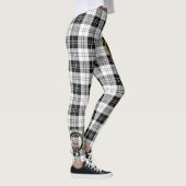 Scotstee Clan Erskine Black and White Wappen Tarta Leggings (Rechts)