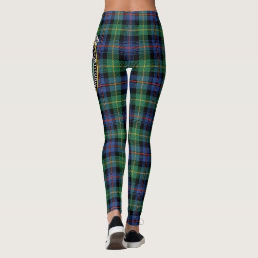 Scotstee Clan Farquharson Ancient Wappen Tartan Leggings (Rückseite)