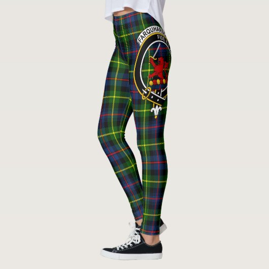 Scotstee Clan Farquharson Modern Wappen Tartan Wom Leggings (Links)