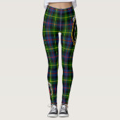Scotstee Clan Farquharson Modern Wappen Tartan Wom Leggings (Vorderseite)