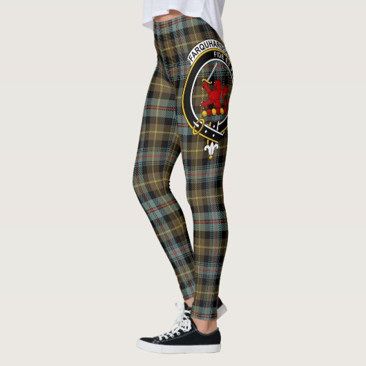 Scotstee Clan Farquharson Weathered Wappen Tartan Leggings (Links)