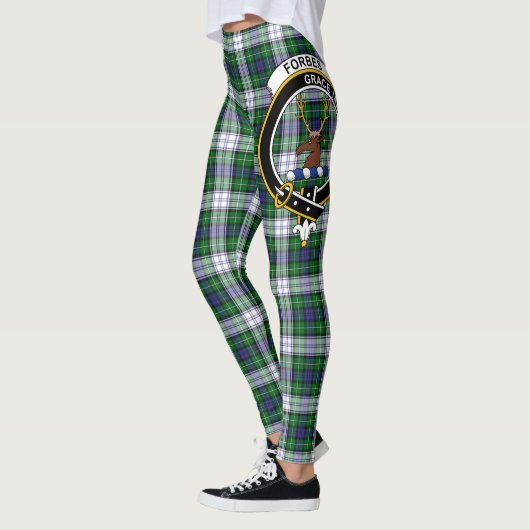 Scotstee Clan Forbes Dress Wappen Tartan Women Leggings (Links)