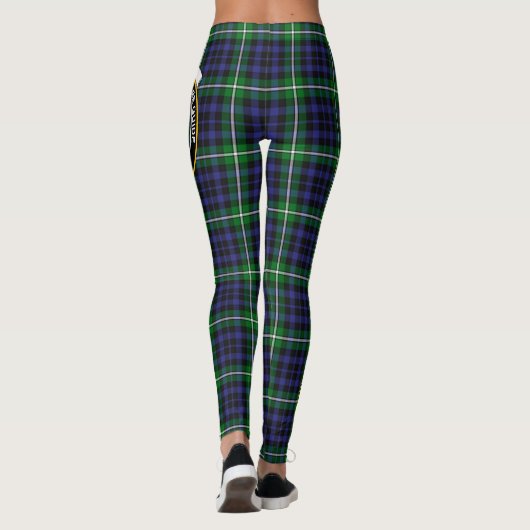 Scotstee Clan Forbes Lyon Court Wappen Tartan Wome Leggings (Rückseite)