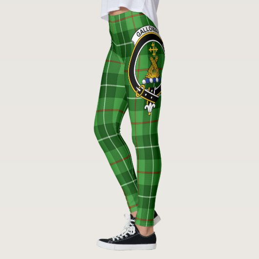 Scotstee Clan Galloway District Wappen Tartan Wome Leggings (Links)