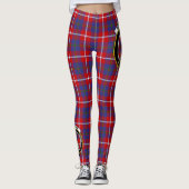 Scotstee Clan Galloway District Wappen Tartan Wome Leggings (Vorderseite)