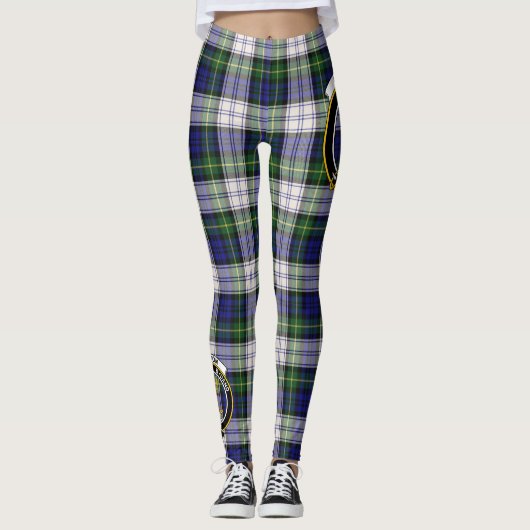 Scotstee Clan Gordon Dress Modern Wappen Tartan Leggings (Vorderseite)
