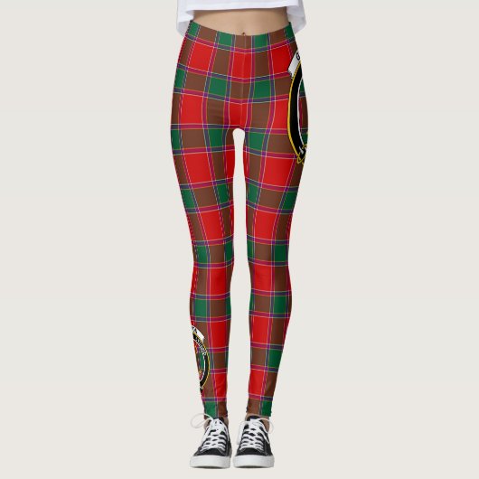 Scotstee Clan Gordon von Abergeldie Wappen Tartan Leggings (Vorderseite)