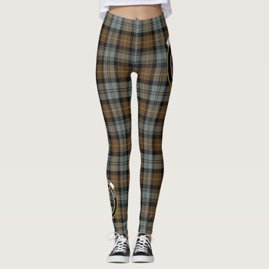 Scotstee Clan Gordon Weathered Wappen Tartan Women Leggings (Vorderseite)