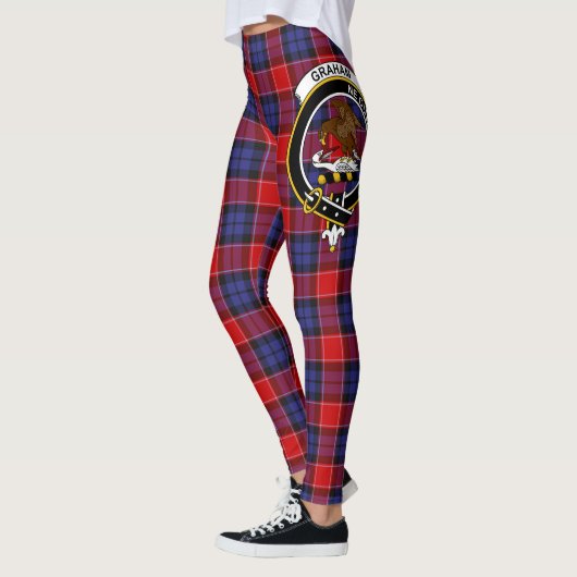 Scotstee Clan Graham von Menteith Red Wappen Tarta Leggings (Links)