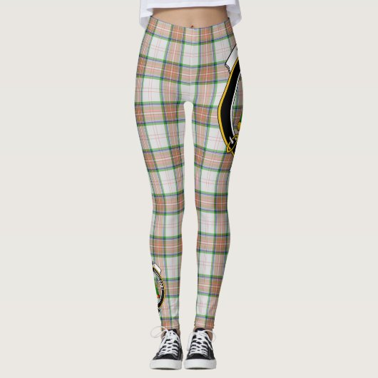 Scotstee Clan Grant vom Auchnarrow Wappen Tartan Leggings (Vorderseite)