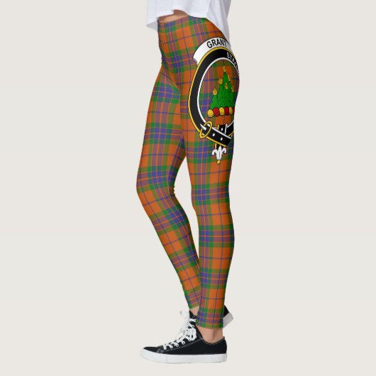 Scotstee Clan Grant vom Edinchat Wappen Tartan Wom Leggings (Links)