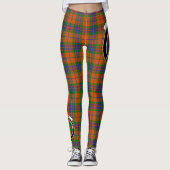 Scotstee Clan Grant vom Edinchat Wappen Tartan Wom Leggings (Vorderseite)
